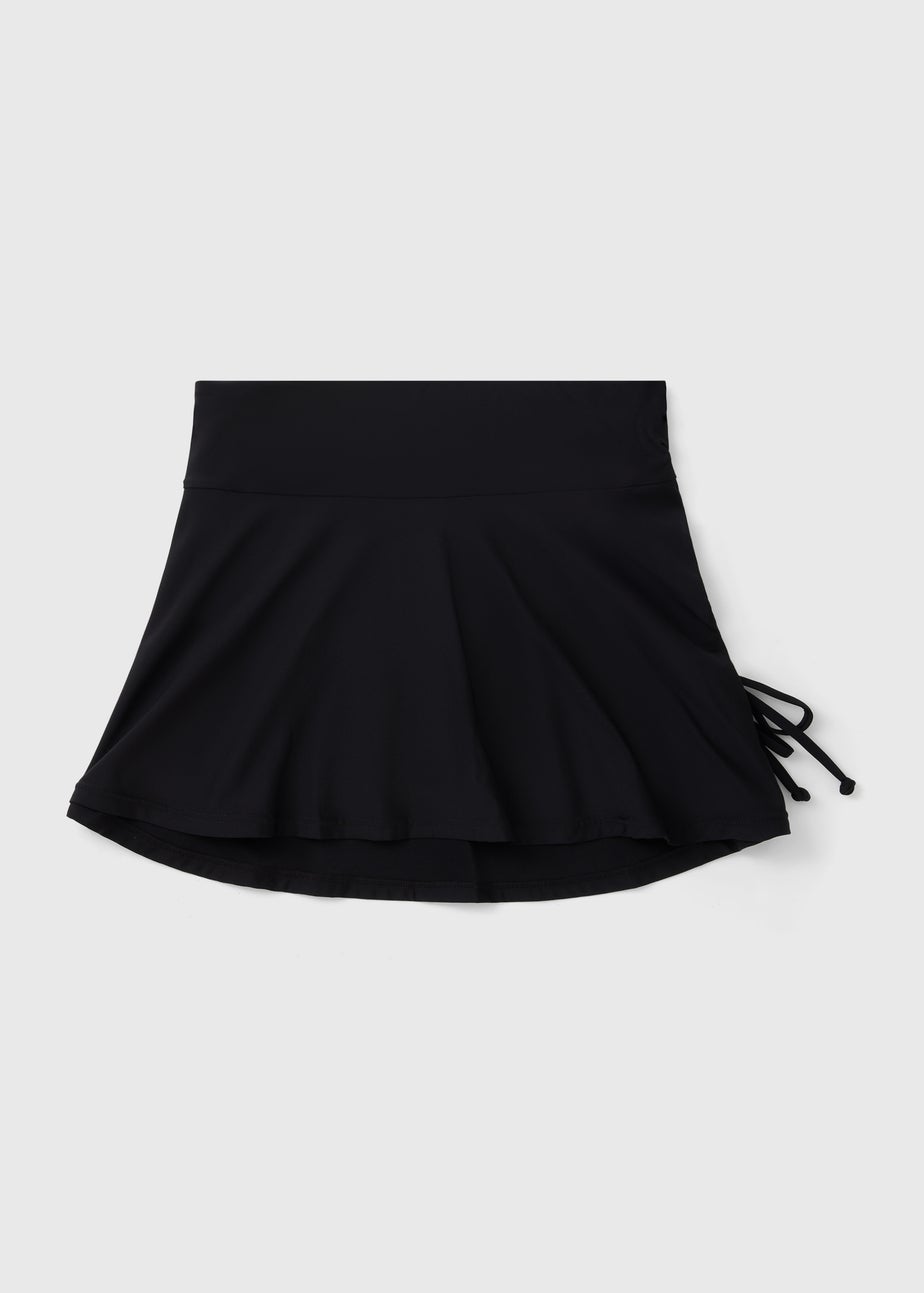 Black Shapewear Skirted Bikini Bottoms