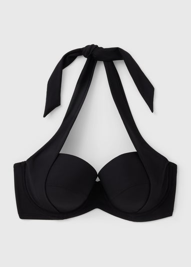 Black Shapewear Cupped Bikini Top