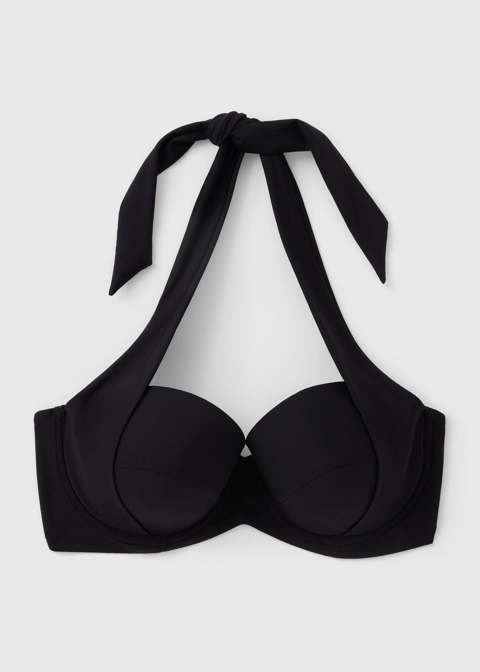 Black Shapewear Cupped Bikini Top