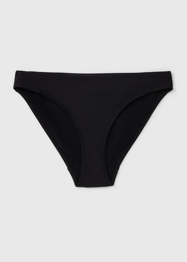 Black Shapewear High Leg Bikini Bottoms