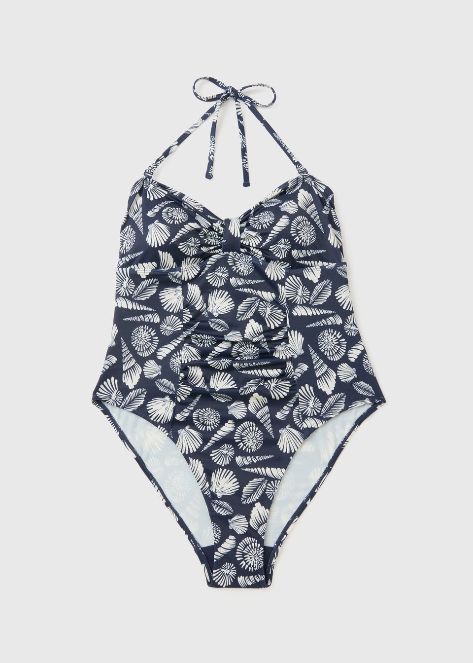 Navy Shell Print Swimsuit