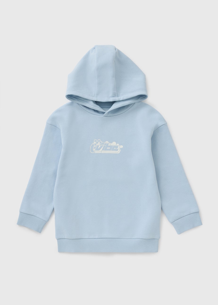 Boys Light Blue Vibe Hoodie (7-15yrs)