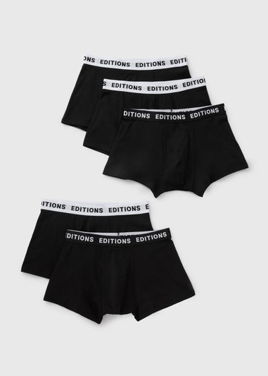 5 Pack Black Hipsters