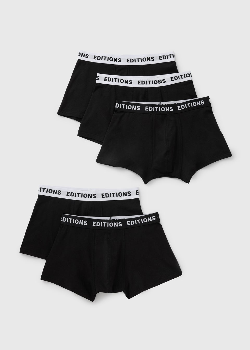 5 Pack Black Hipsters