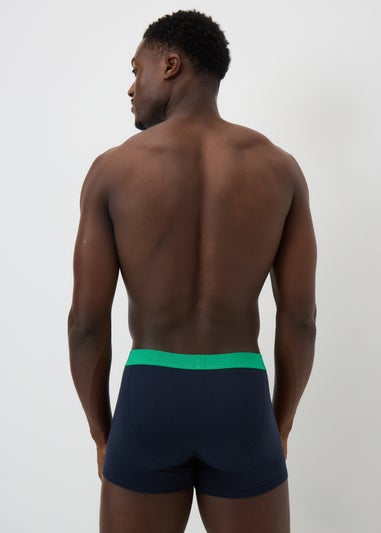 5 Pack Navy Neon Waistband Keyhole Boxers