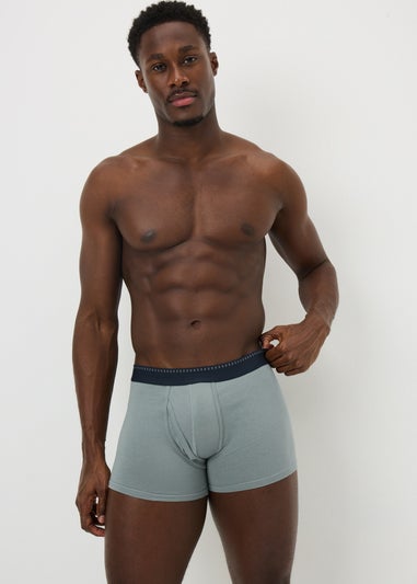 5 Pack Multi Colour Plain Keyhole Boxers