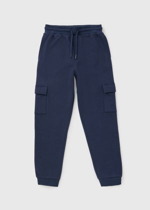 Boys Navy Cargo Jogging Bottoms (7-15yrs)