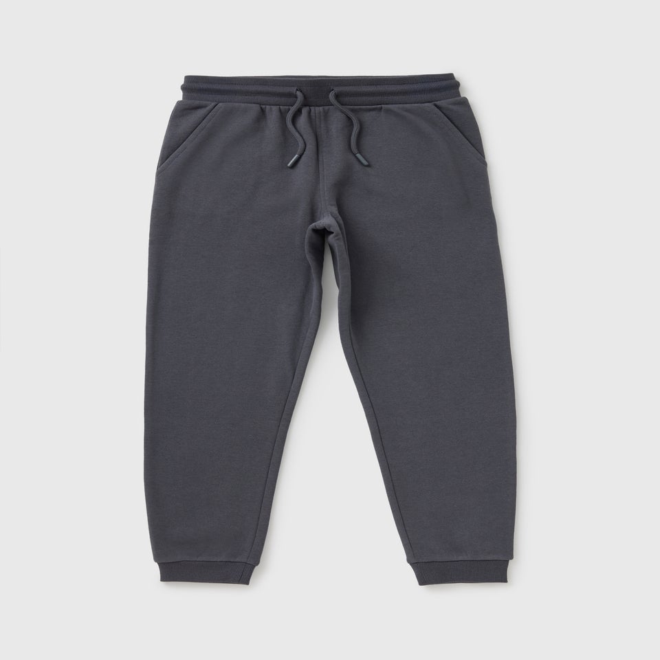 Boys Charcoal Plain Jogging Bottoms (7-15yrs)