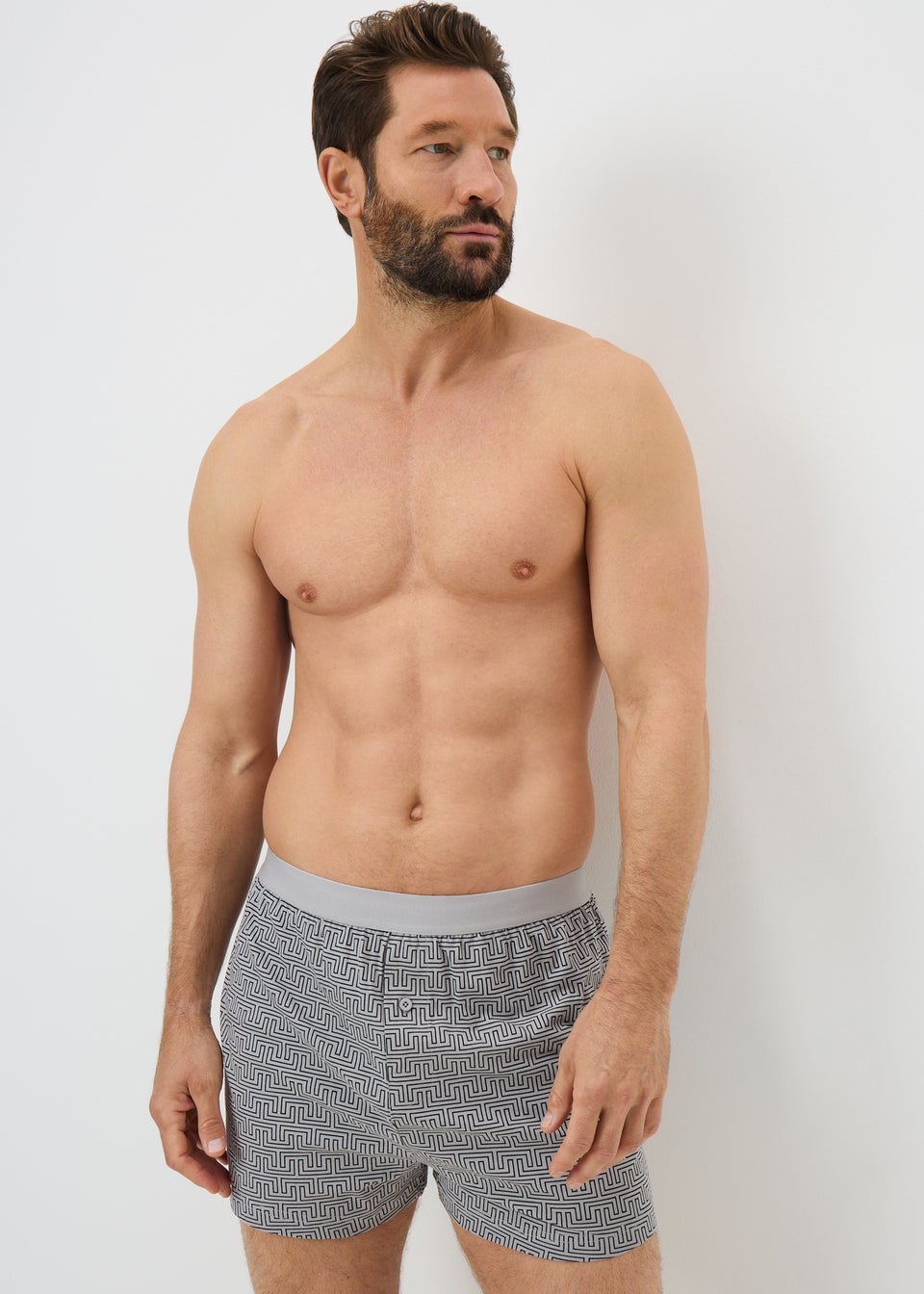 5 Pack Lossefit Mono Geometric Boxers