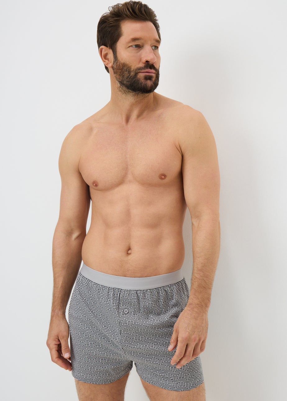 5 Pack Lossefit Mono Geometric Boxers