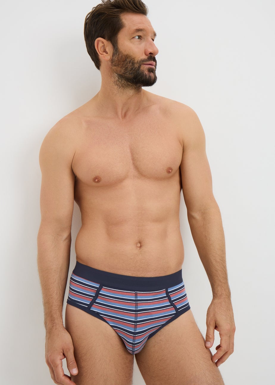 5 Pack Multi Striped Fashion Briefs