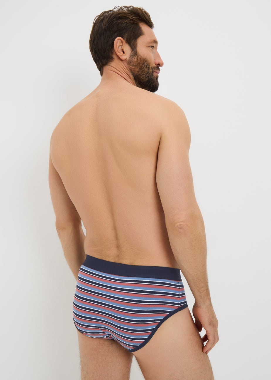 5 Pack Multi Striped Fashion Briefs