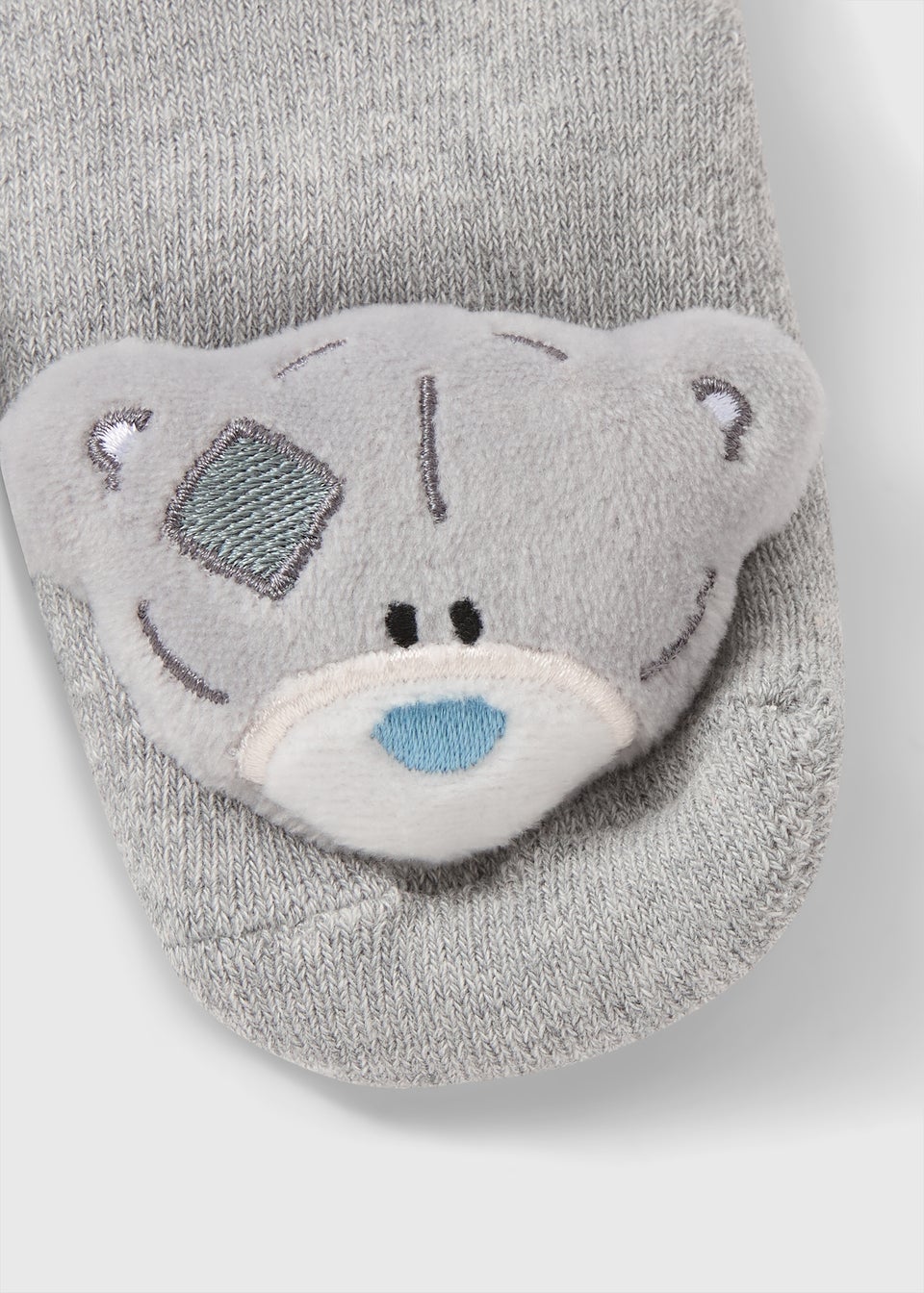 Tatty Teddy Baby Grey Rattle Socks (Newborn-12mths)