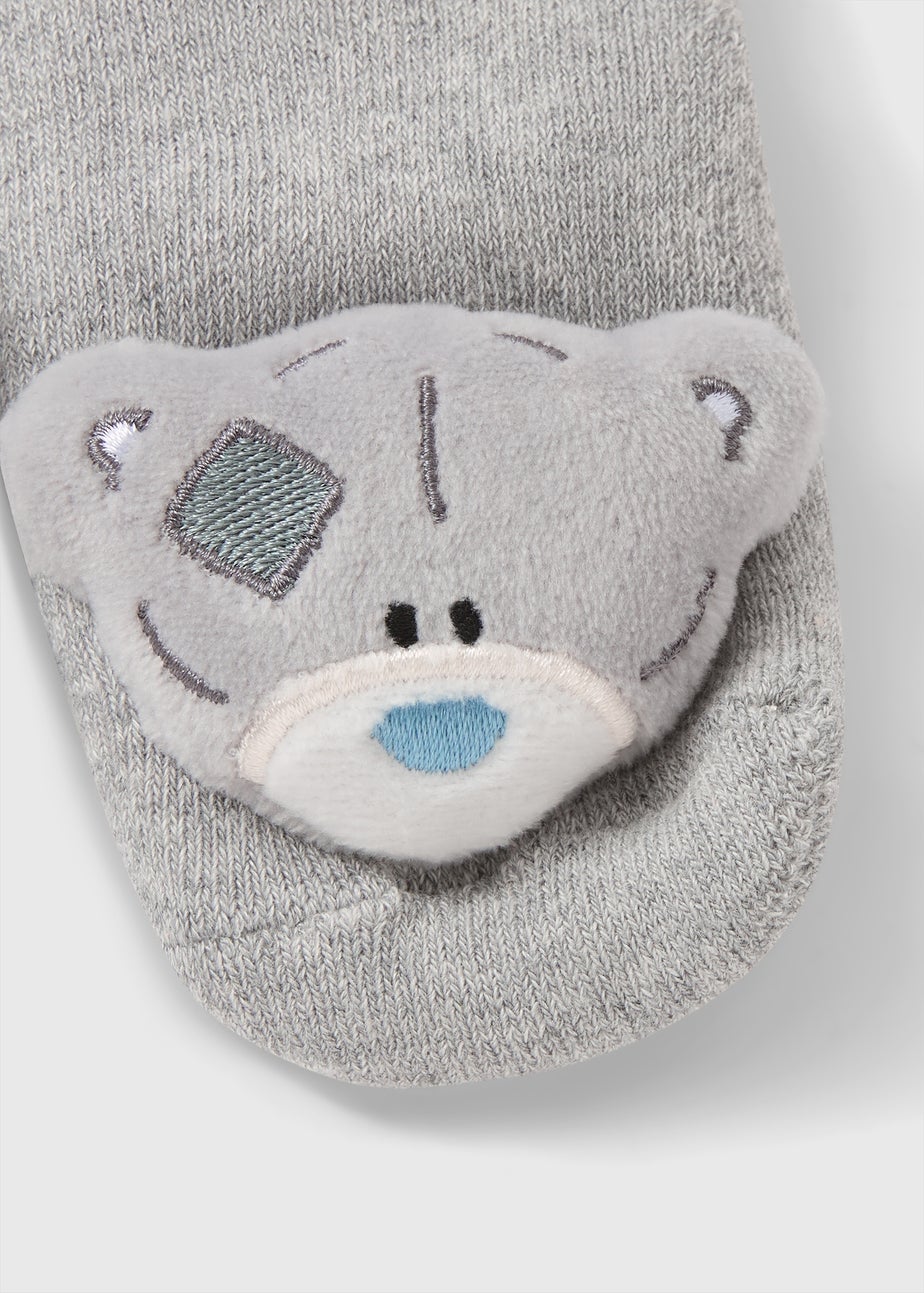 Tatty Teddy Baby Grey Rattle Socks (Newborn-12mths)