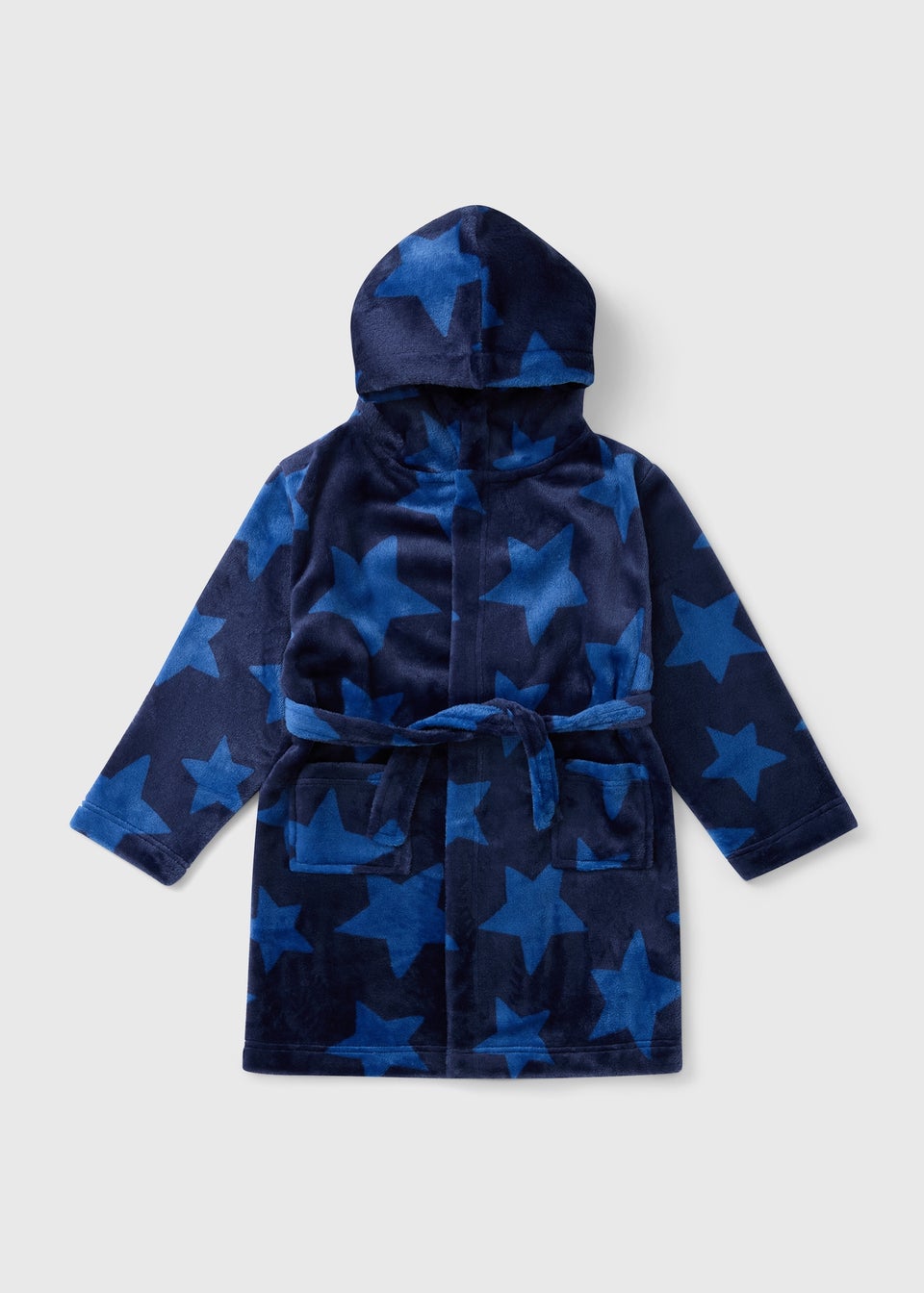 Boys Navy Star Dressing Gown (1-13yrs)