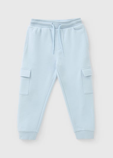 Boys Light Blue Cargo Jogging Bottoms (1-7yrs)