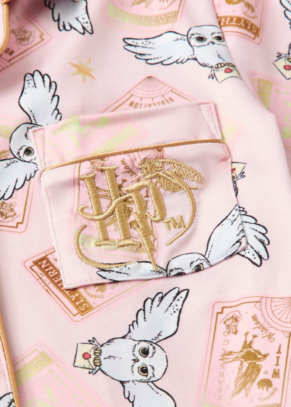 Harry Potter Girls Pink Hedwig Short Pyjama Set (5-13yrs)