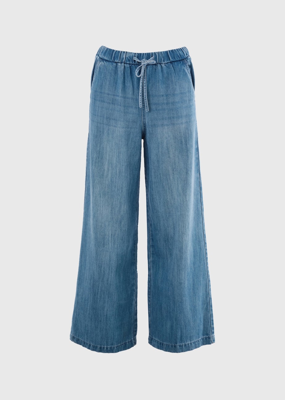 Midwash Comfort Wide Leg Jeans