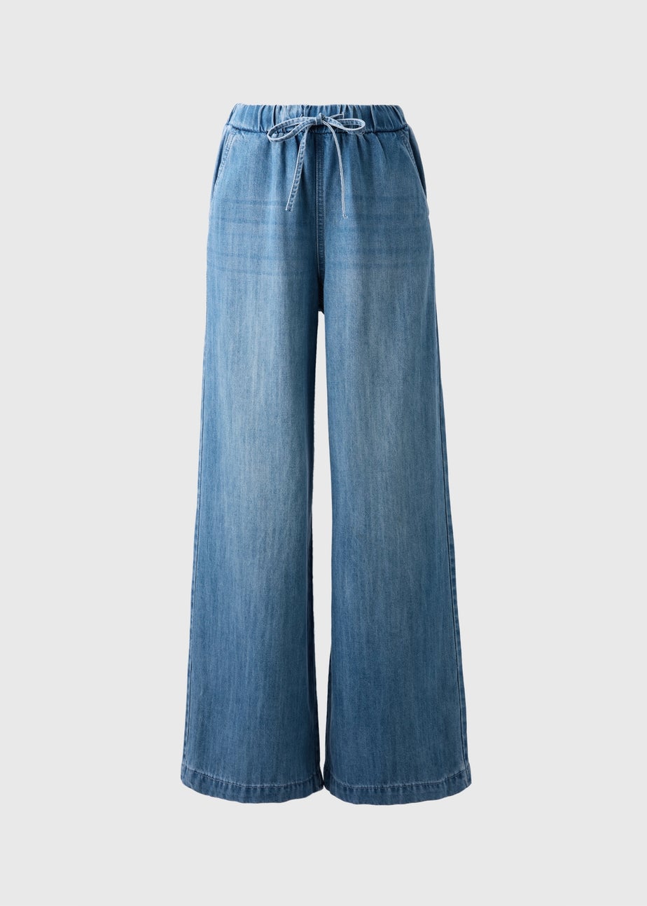 Midwash Comfort Wide Leg Jeans