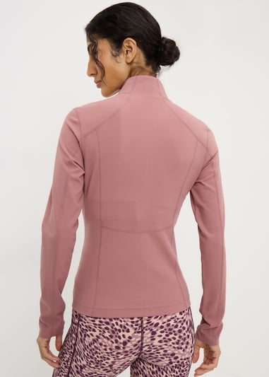 Souluxe Rose Leopard Print Sports Crop Top