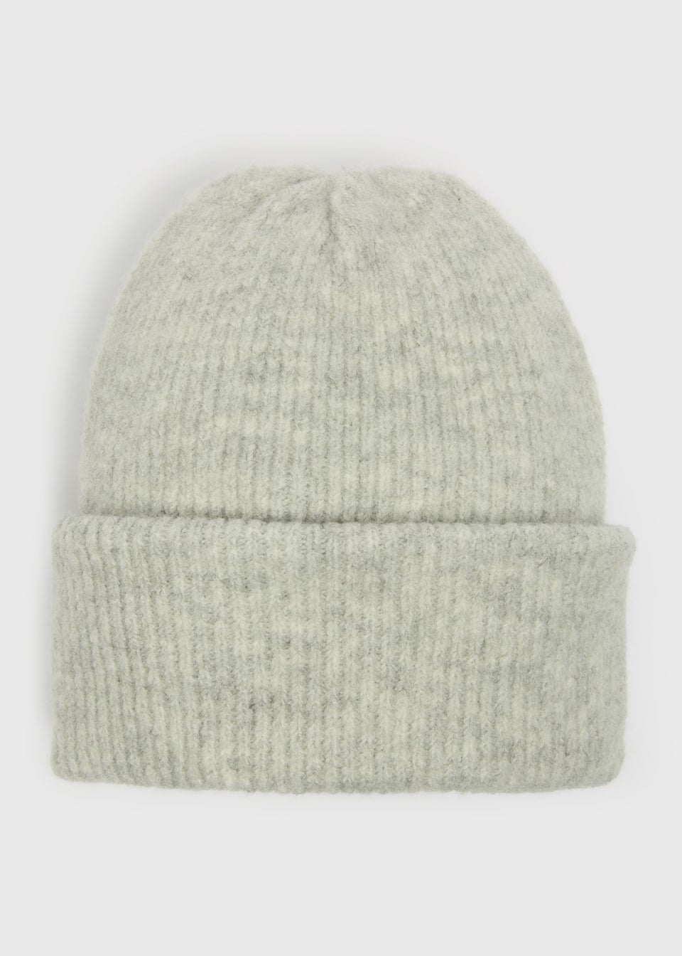 Grey Ribbed Beanie