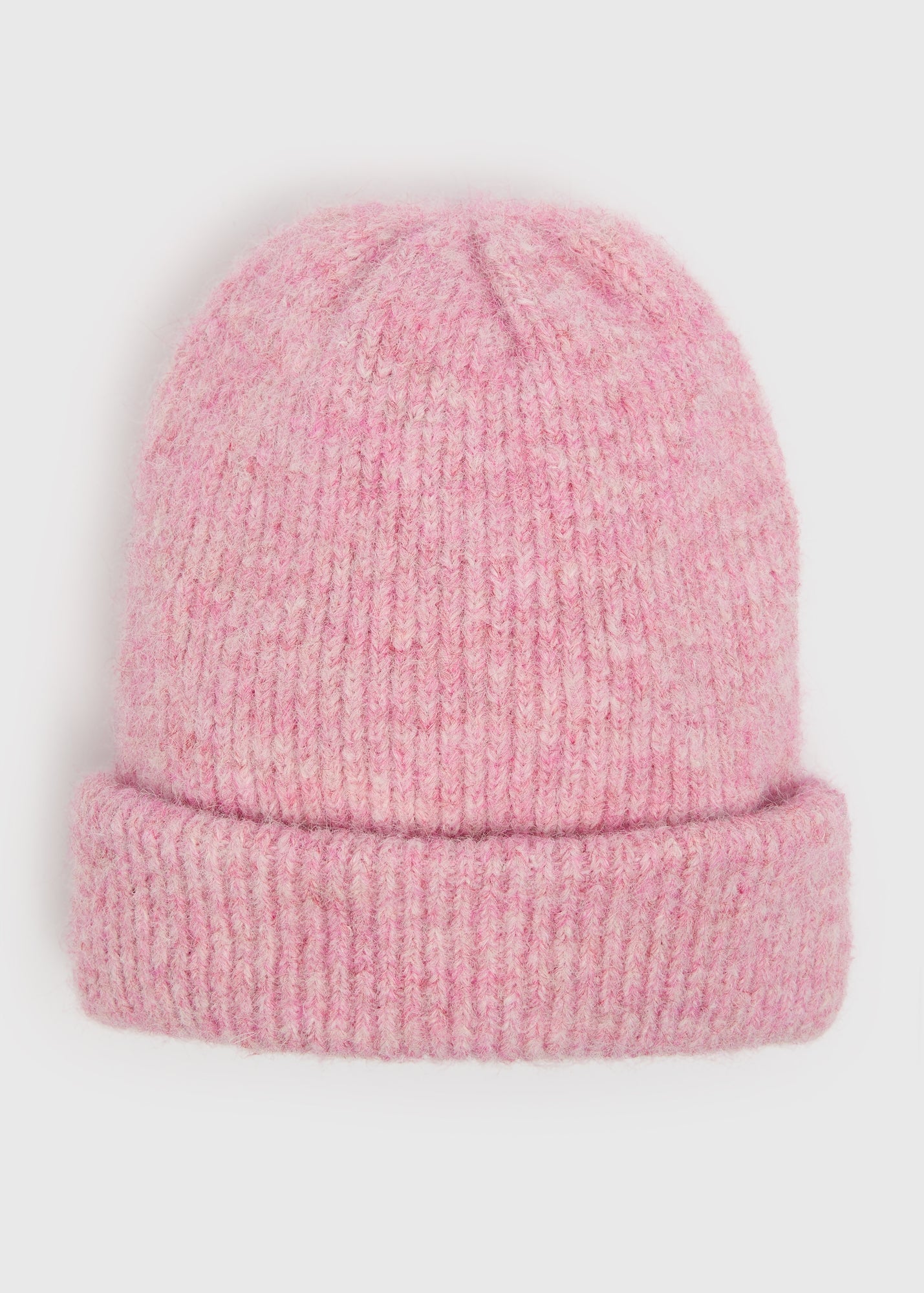 Pink Ribbed Beanie - Matalan