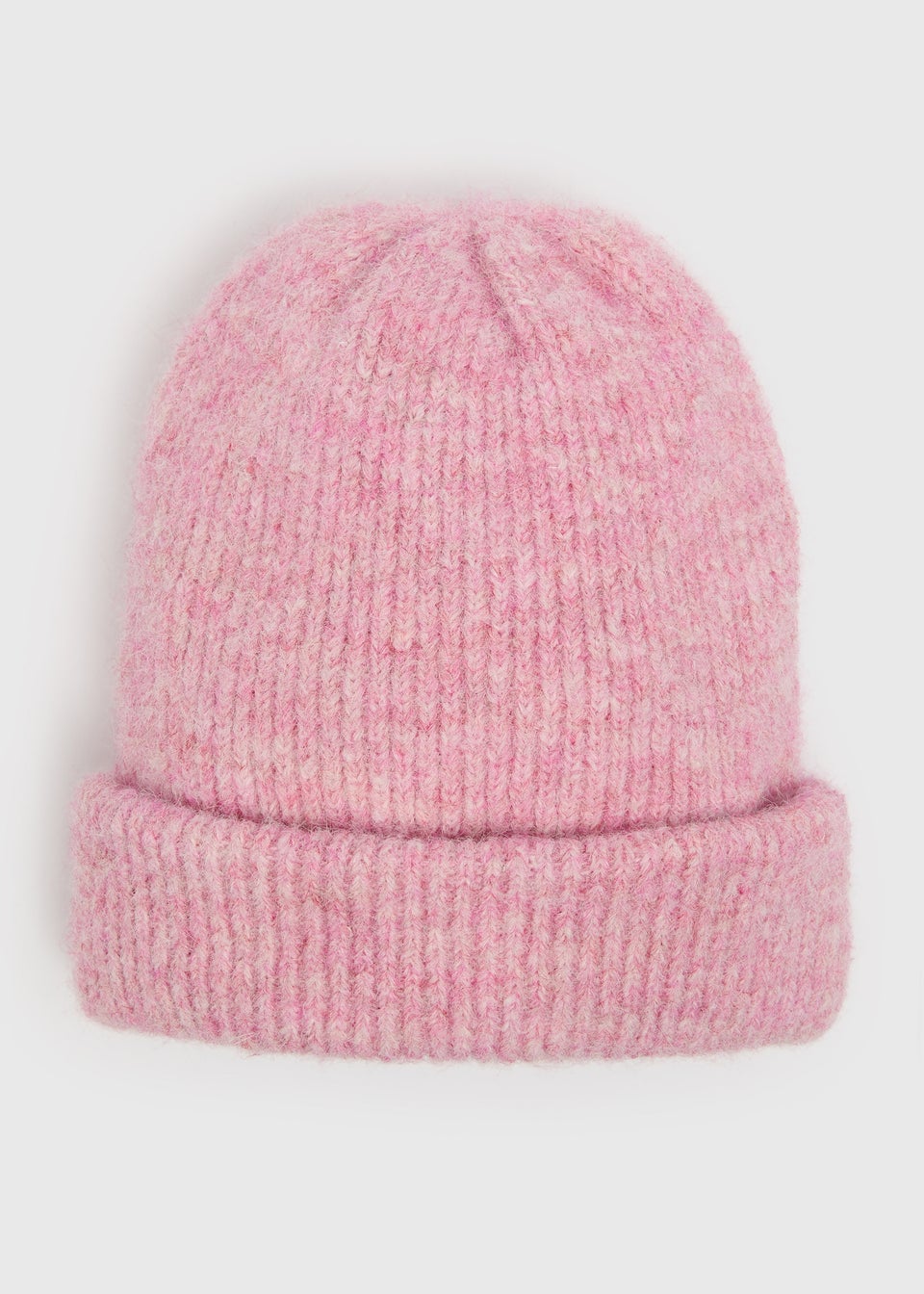 Pink Ribbed Beanie