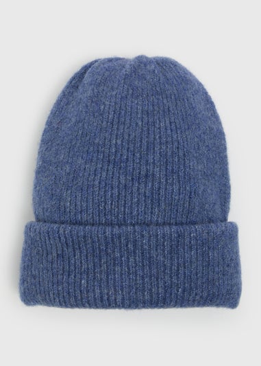 Blue Ribbed Beanies