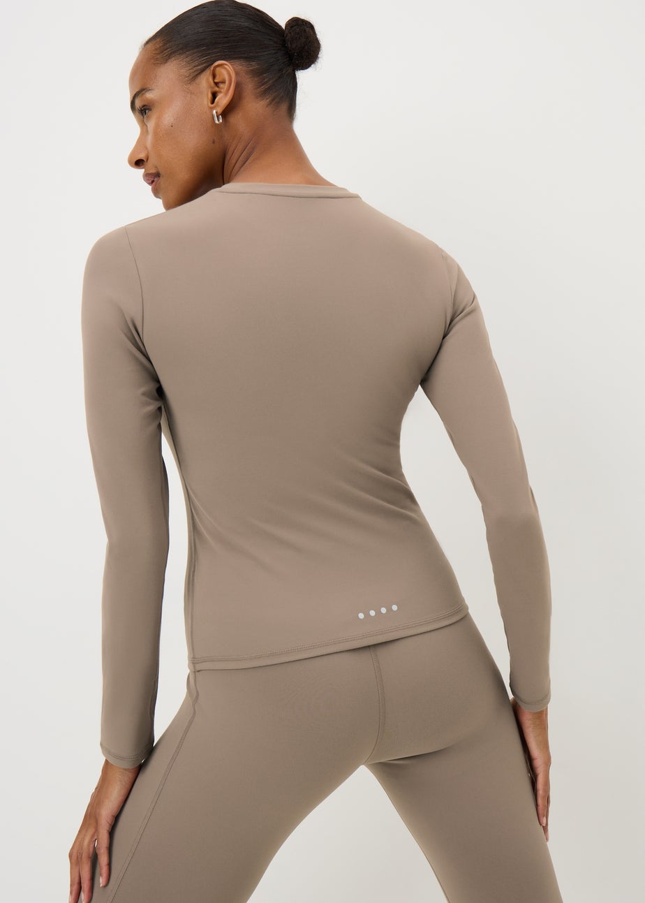 Souluxe Mink Peached Long Sleeve Top