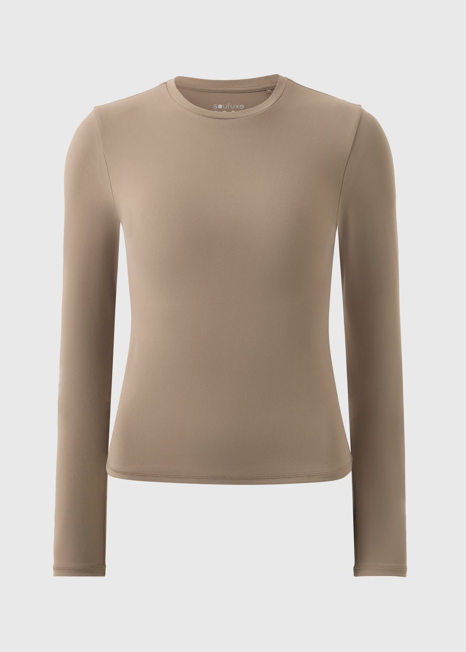 Souluxe Mink Peached Long Sleeve Top