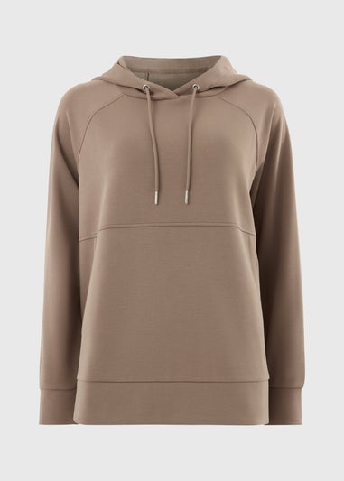 Souluxe Mink Sand Wash Longline Hoodie