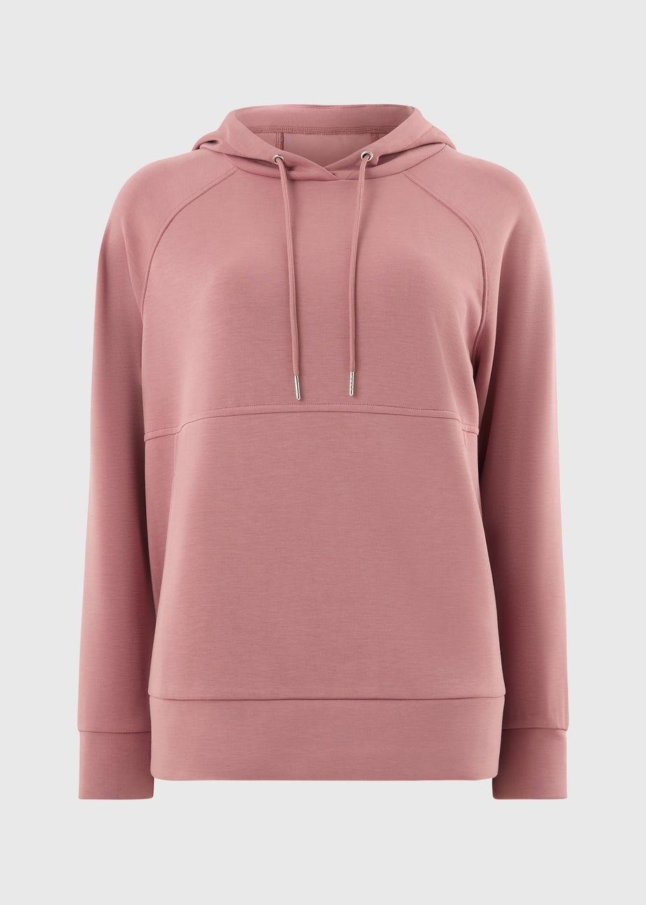 Souluxe Rose Sand Wash Longline Hoodie