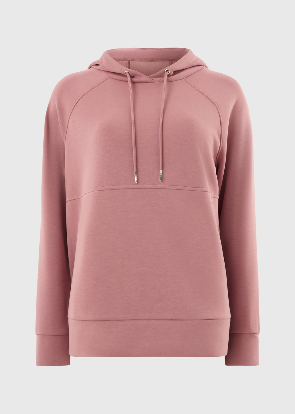 Souluxe Rose Sand Wash Longline Hoodie