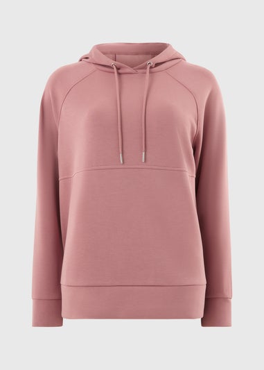 Souluxe Rose Sand Wash Longline Hoodie