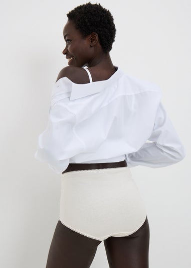 5 Pack Multi Colour Lace Trim Full Fit Knickers