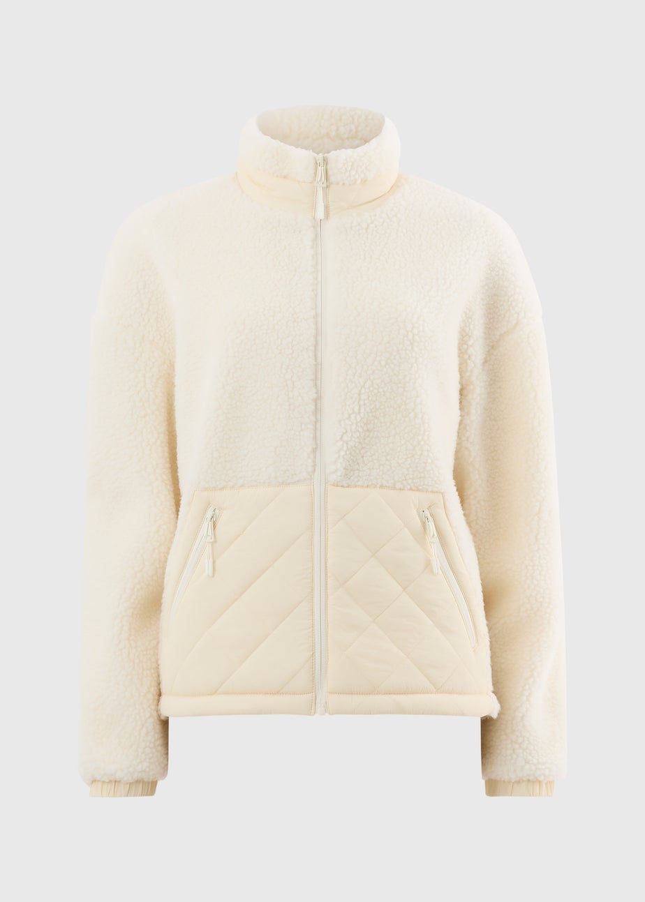 Souluxe Cream Borg Jacket