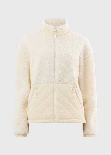 Souluxe Cream Borg Jacket