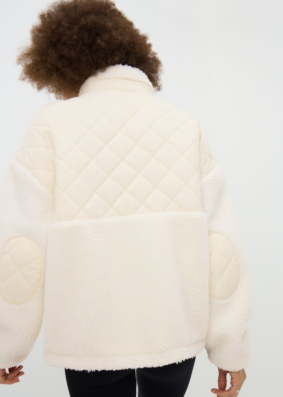Souluxe Cream Borg Jacket