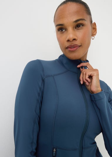 Souluxe Navy Zip Through Sports Jacket