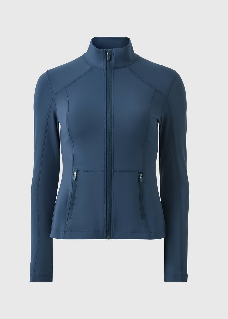 Souluxe Navy Zip Through Sports Jacket