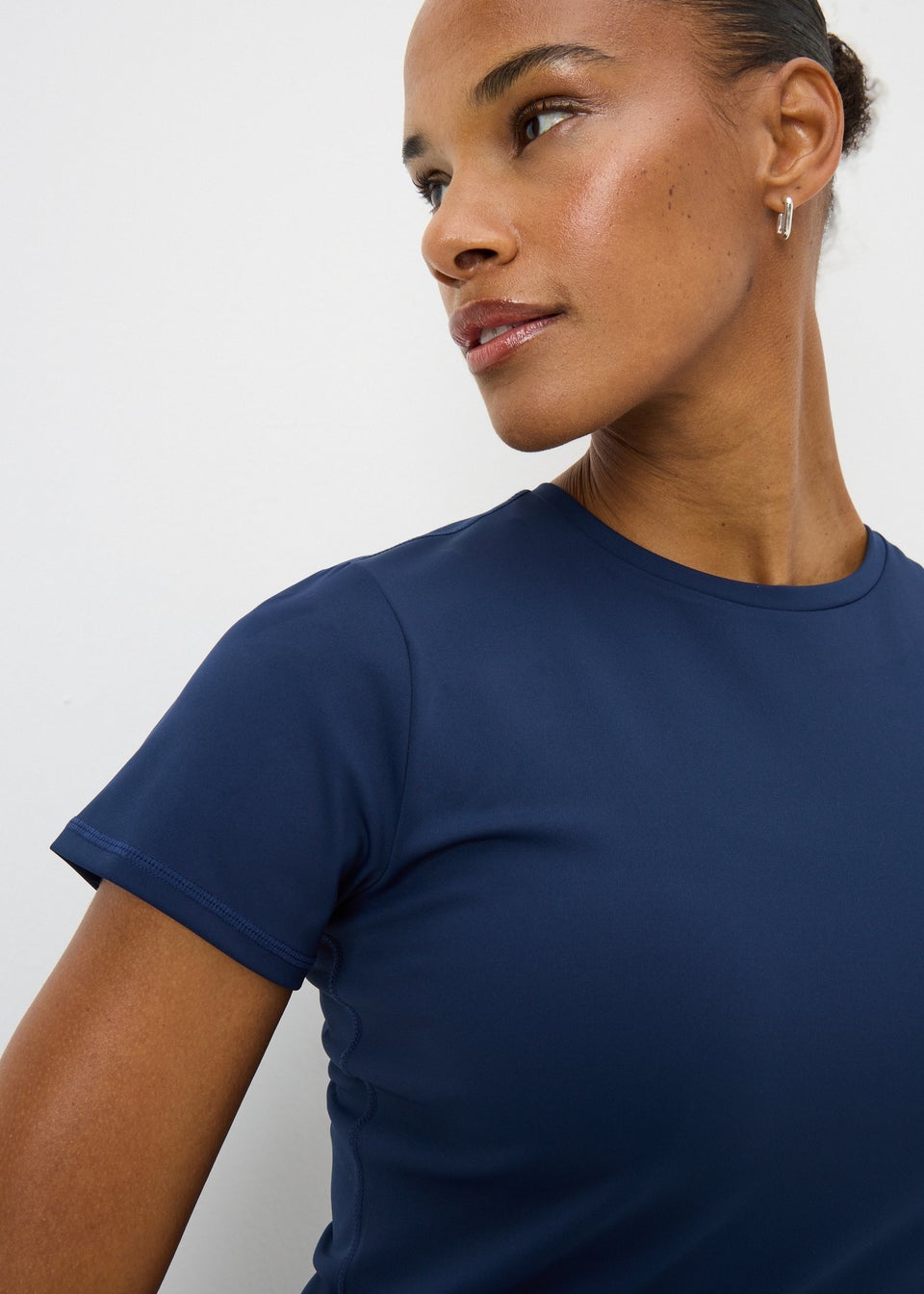 Souluxe Navy Fitted Sports T-Shirt