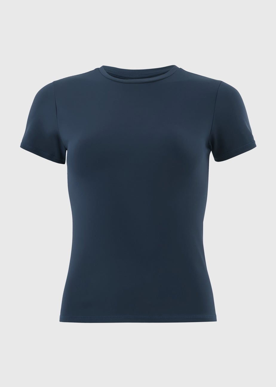 Souluxe Navy Fitted Sports T-Shirt