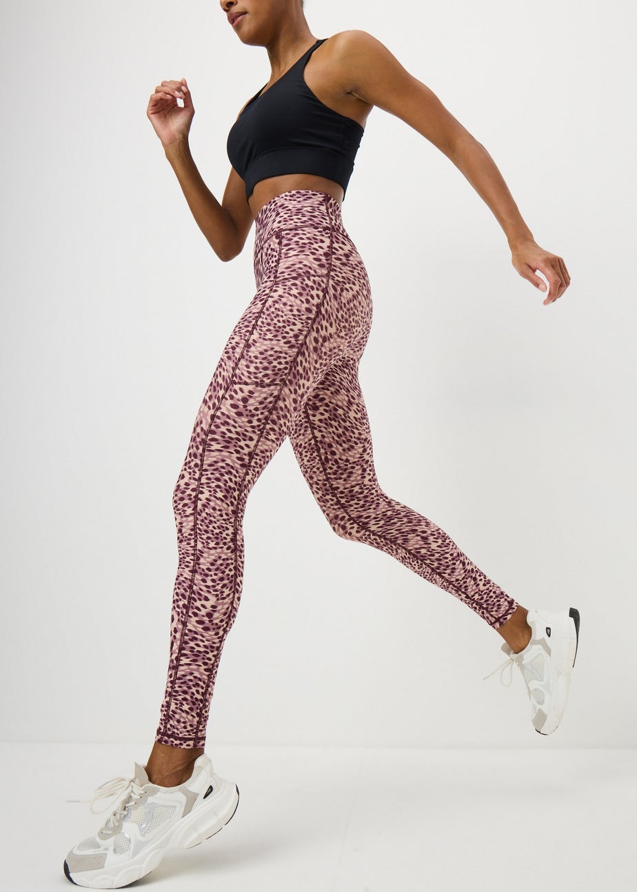 Souluxe Pink Leopard Spot Print Leggings