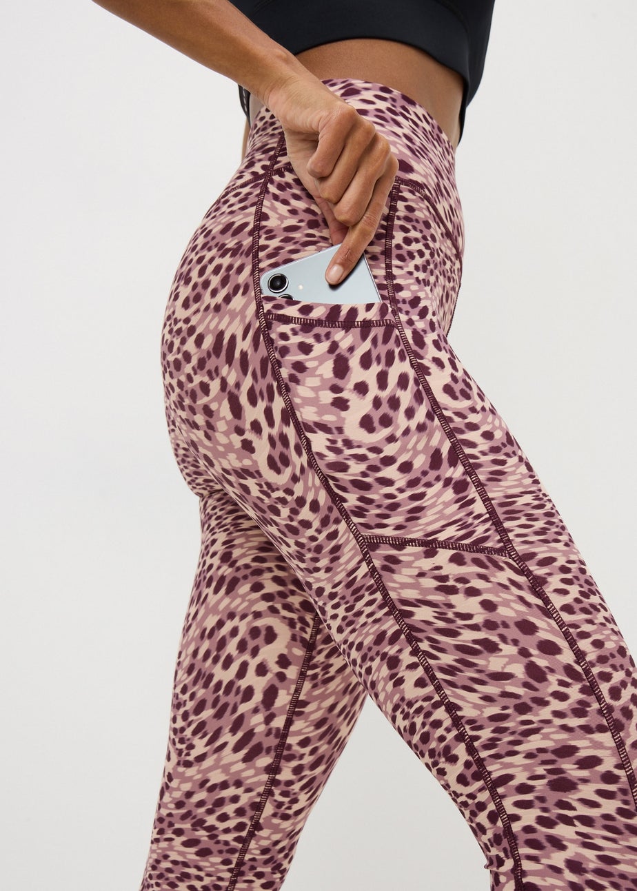 Souluxe Pink Leopard Spot Print Leggings