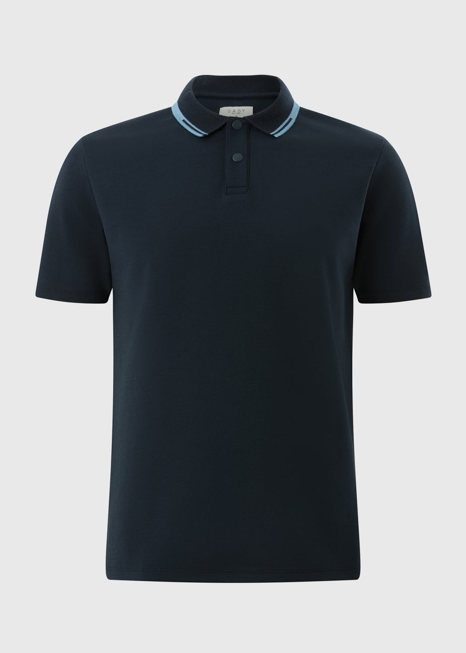 Navy Tipped Polo Shirt