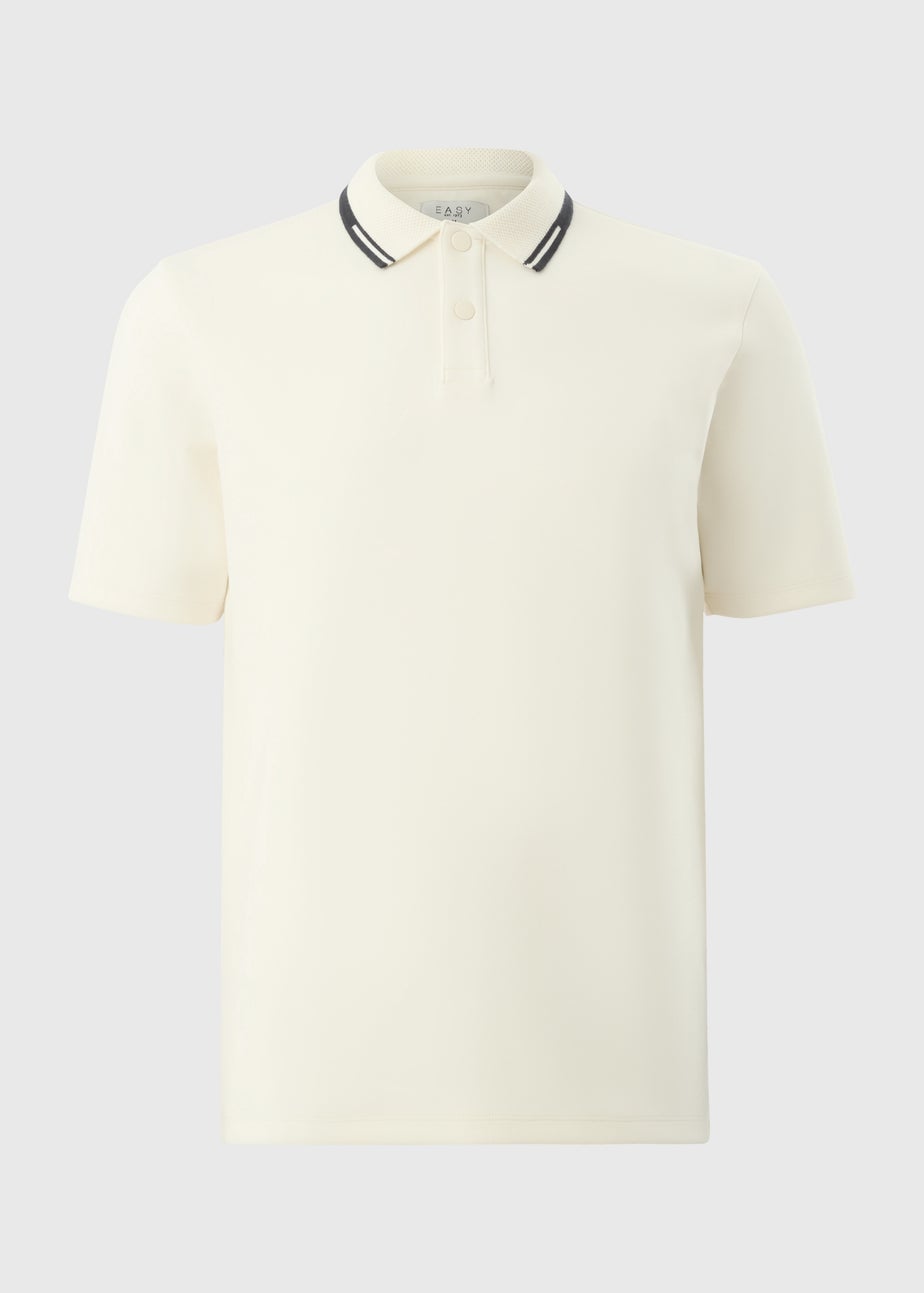 Ecru Tipped Polo Shirt