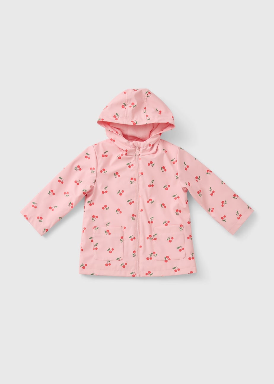 Girls Pink Cherry Mac (1-7yrs)