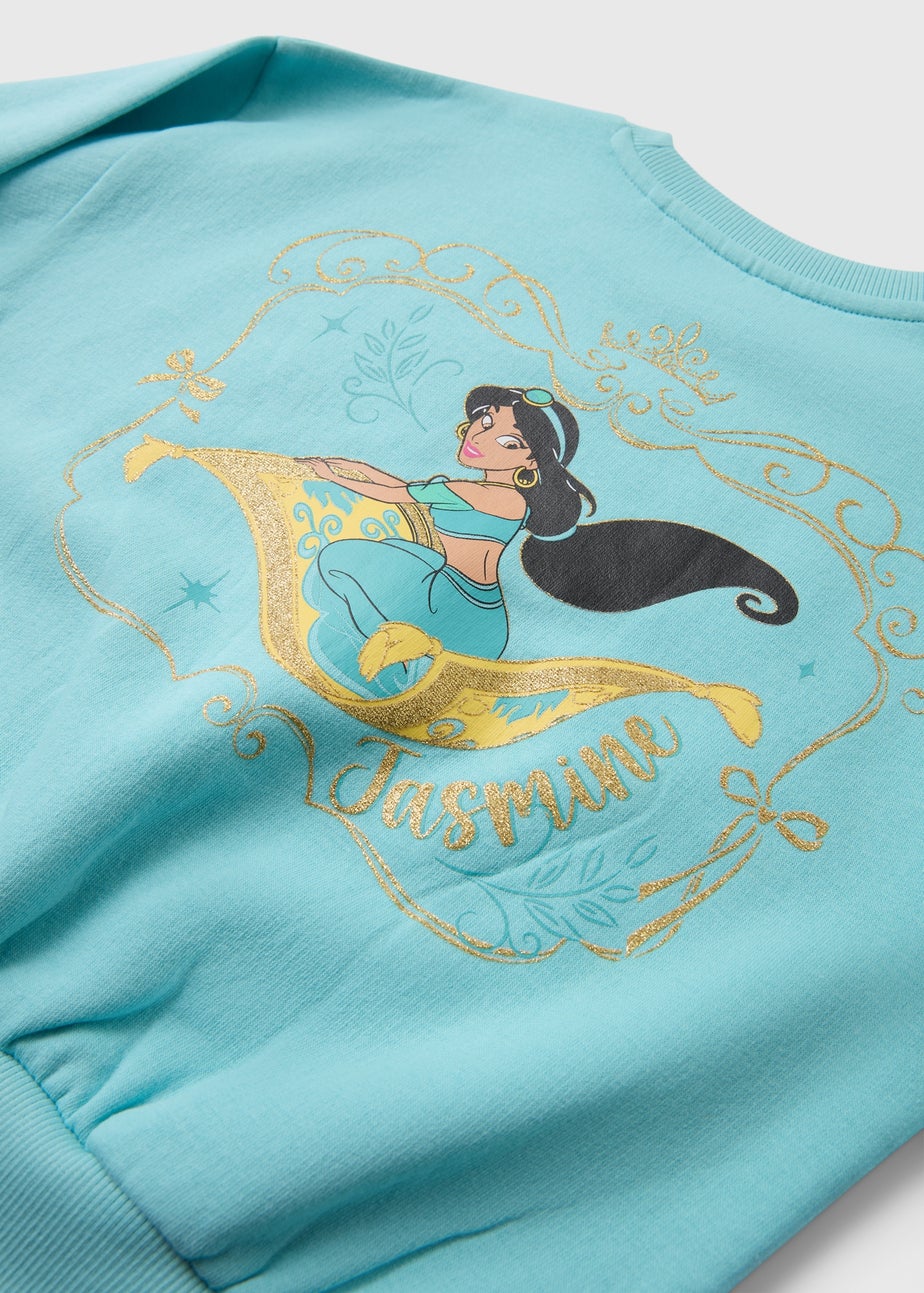 Disney Girls Blue Jasmine Sweatshirt (3-8yrs)