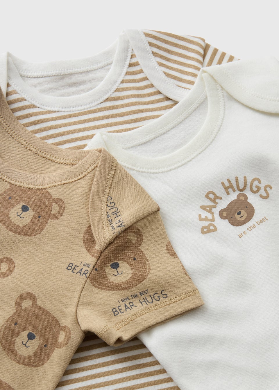 5 Pack Baby Brown Bear Bodysuits (Newborn-23mths)