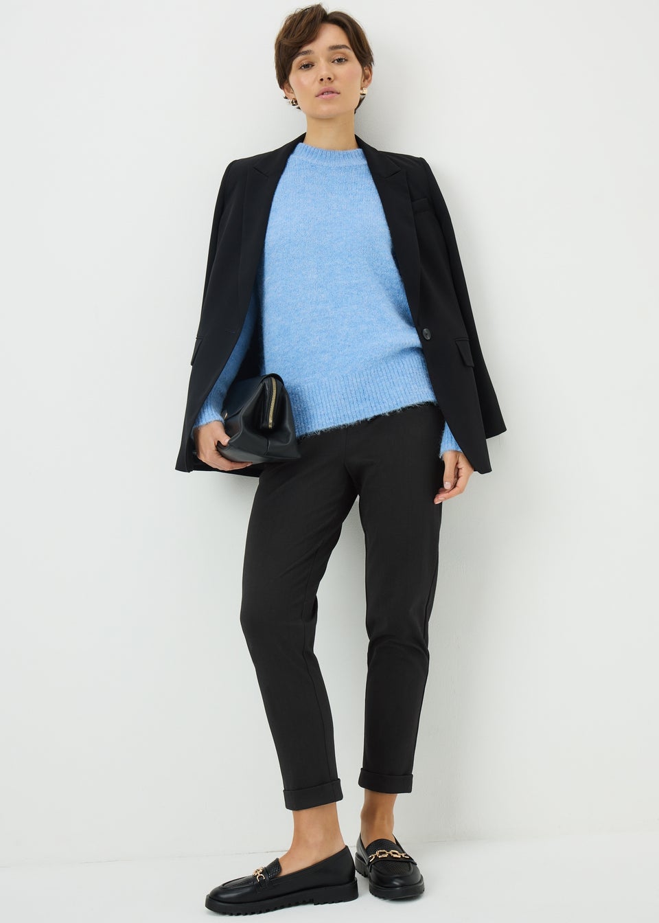 Black Ponte Trousers